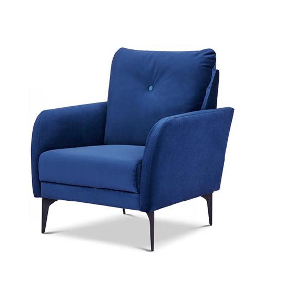 Lucy armchair in cobalt 
