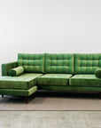 Monterey modular sofa with reversible chaise in cleo fern