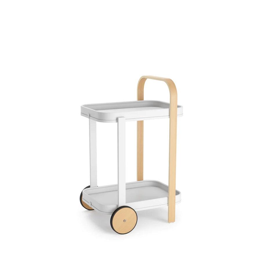 Bellwood Bar Cart - White/Natural