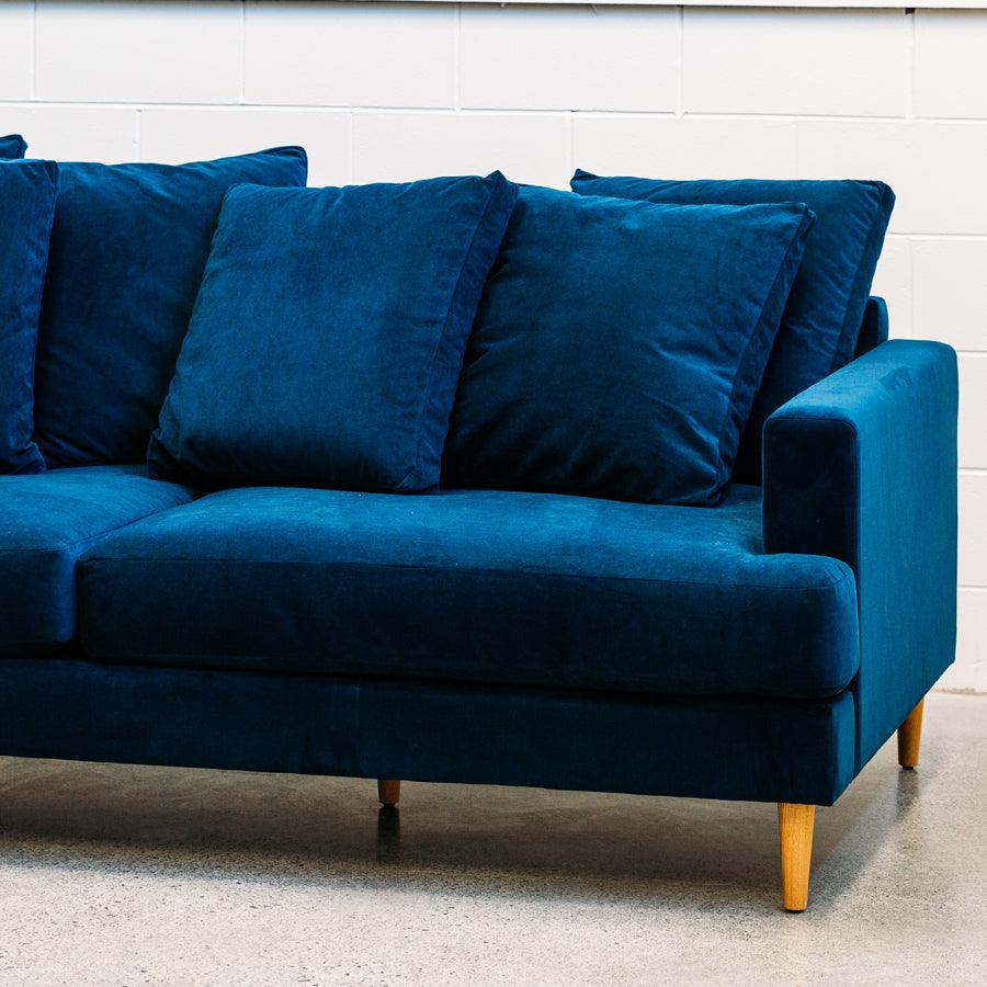 Tango extra deep sofa in plush indigo