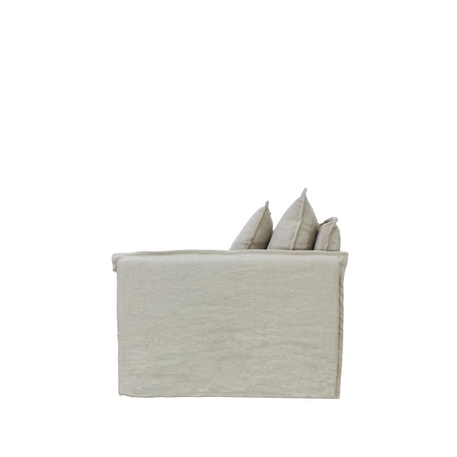 Miami Slip Cover Armchair - Salt + Pepper
