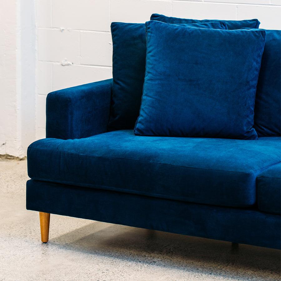 Tango extra deep sofa in plush indigo