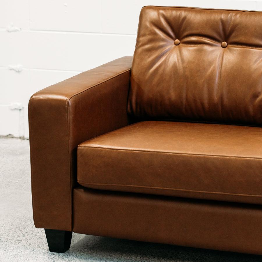 Coco leather sofa in settler cloak