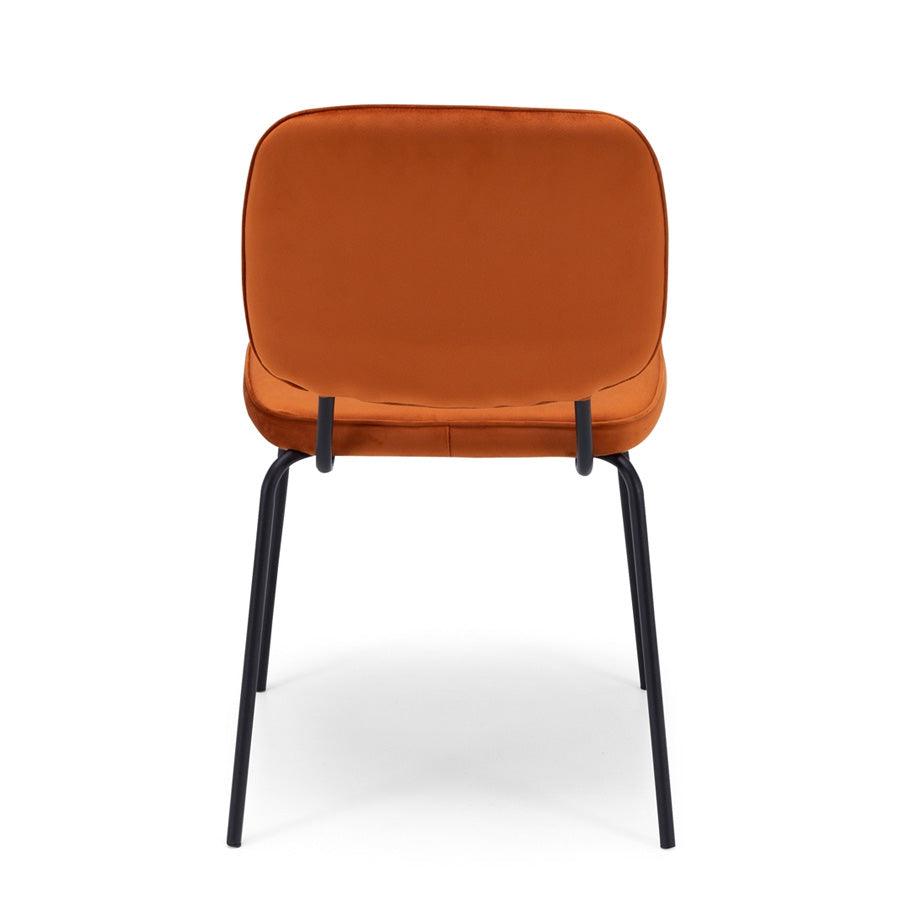 Bennie dining chair in burnt orange