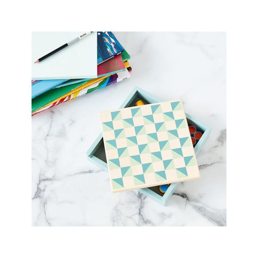 MoMa Design - 2 in 1 Chess & Checkers Set