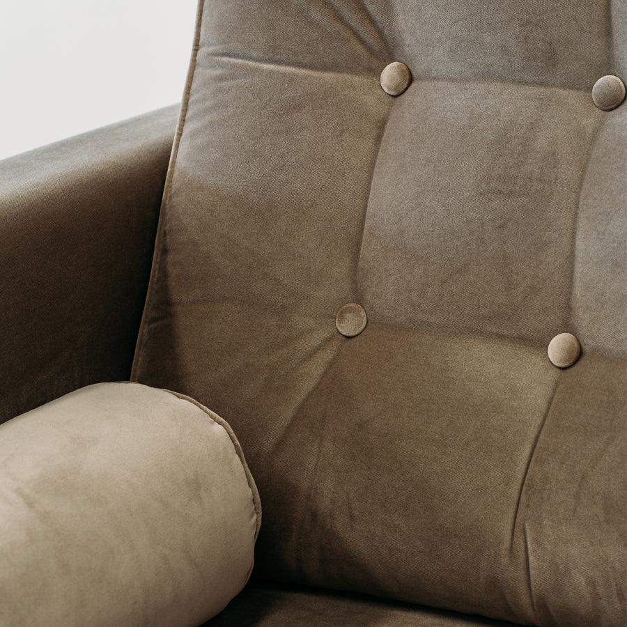 Monterey armchair in cleo truffle