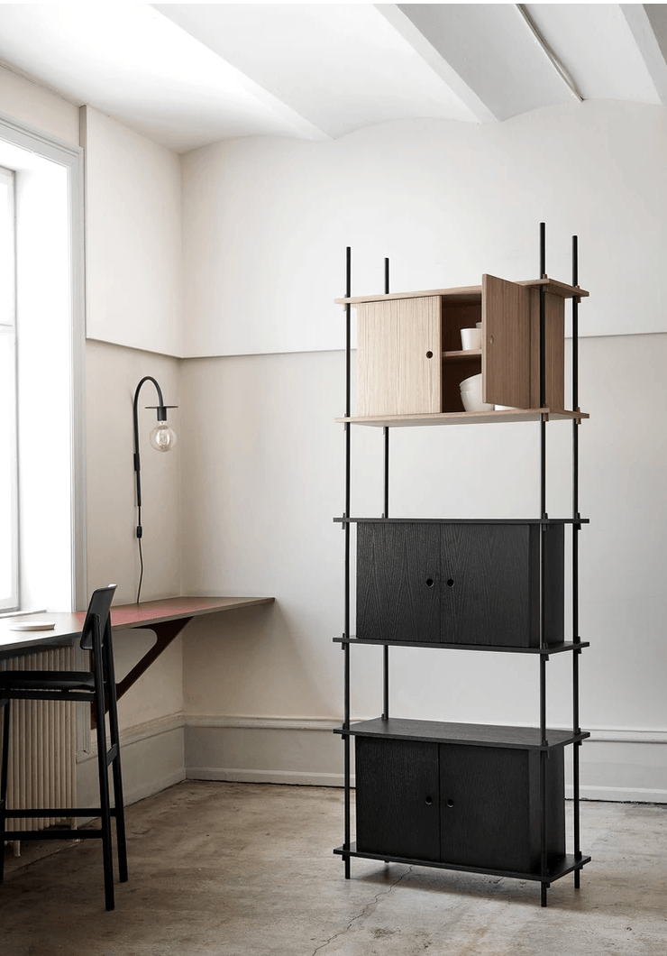 Moebe Shelving System - Cabinet Oak