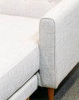 Ventura modular sofa with reversible chaise in corey salt