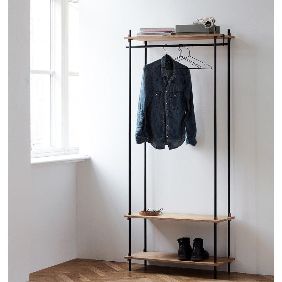 Moebe Shelving System Oak - Wardrobe B