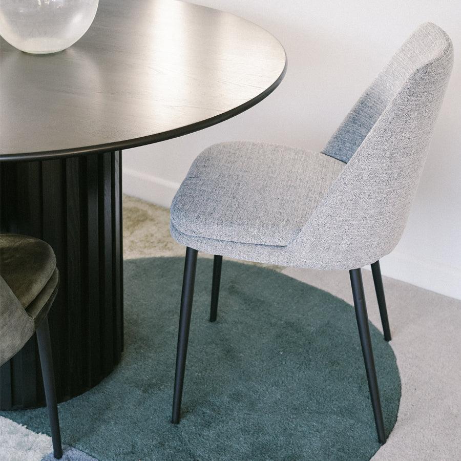 Monaco dining chair in light grey