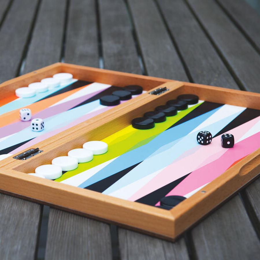 MoMa Design - Colourful Backgammon Set