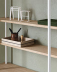 Moebe Wall 4 Shelf System - Oak