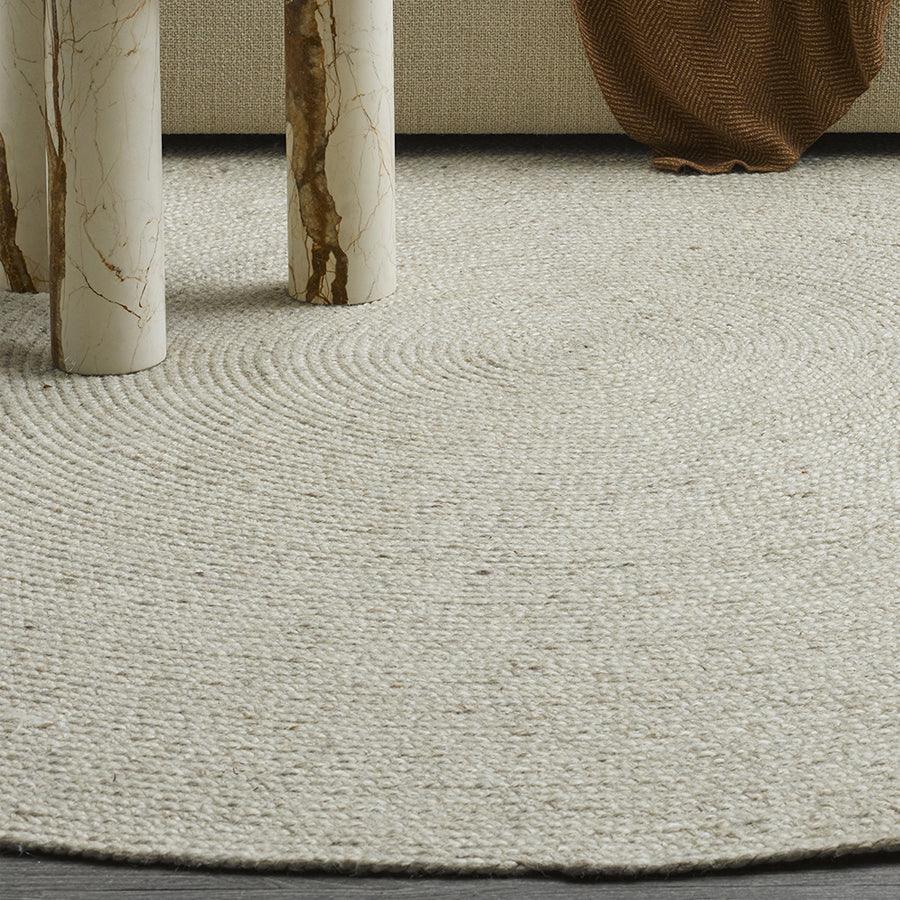 Tairua Round Rug Large - Natural Straw