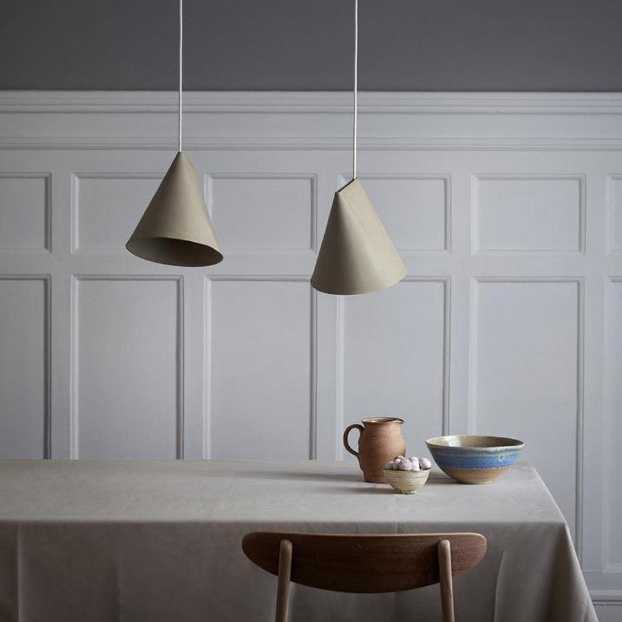 Moebe Ceramic Pendant Wide - Olive