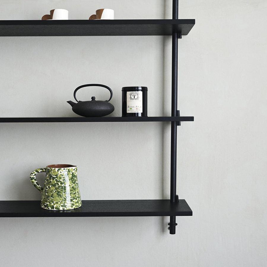 Moebe 3 Shelf System - Black