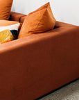 Vito modular sofa in elton date and jarrah