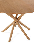 Kea round dining table in natural oak