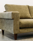 Monte Carlo sofa in cruze olive - Stacks Furniture Store