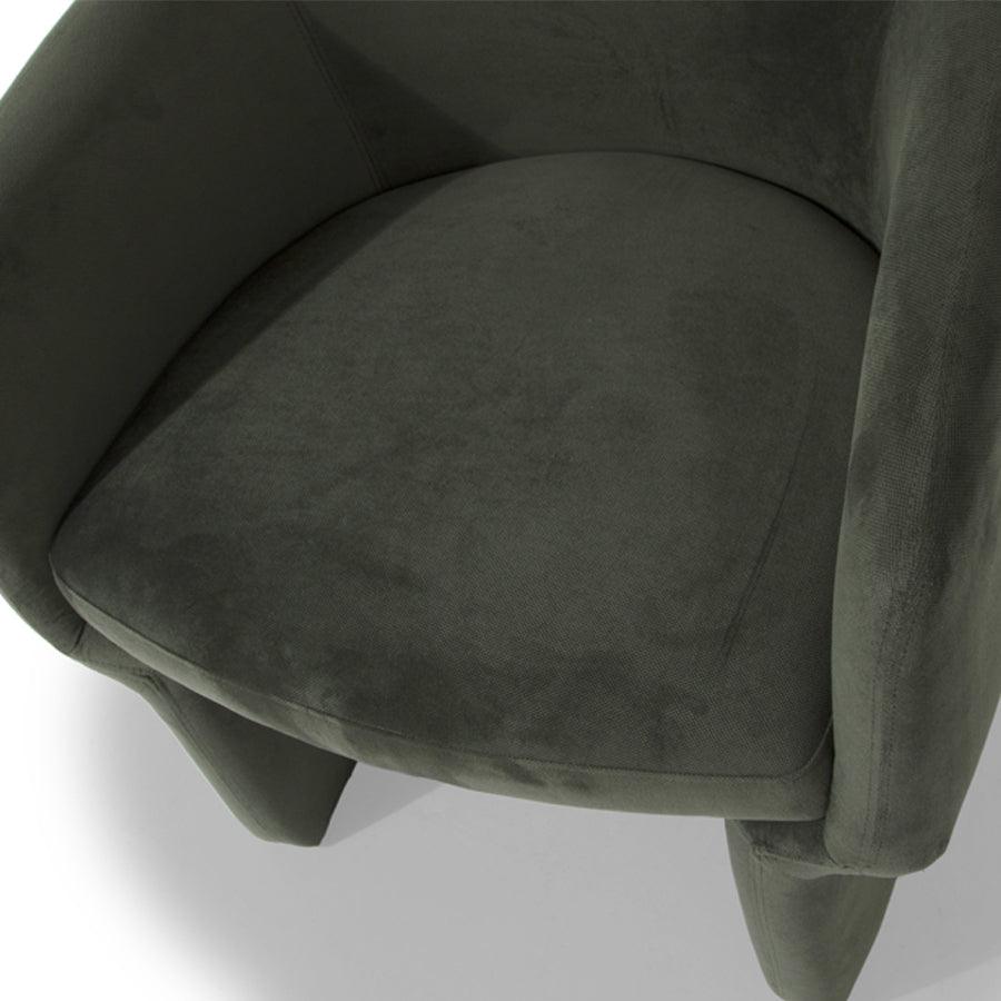 Odyssey armchair in forest green