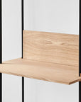 Moebe Shelving System -  Desk oak + back plate