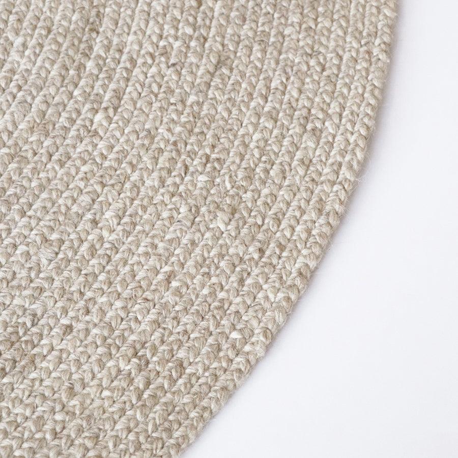 Tairua Round Rug Small - Natural Straw