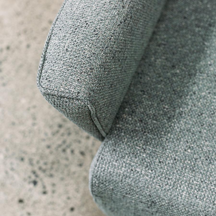 Lily armchair in akito steel