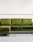 Tango sofa & ottoman in victory leaf