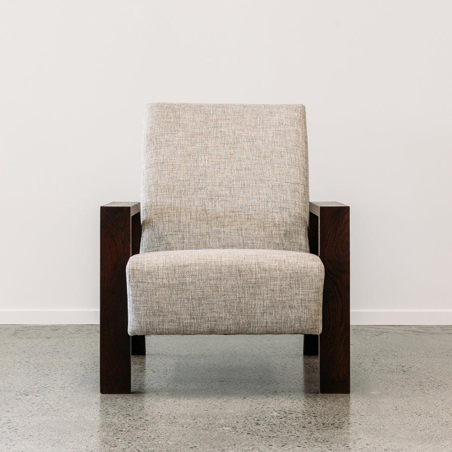 Mogambo armchair in nixon ash