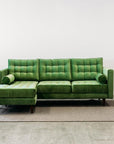 Monterey modular sofa with reversible chaise in cleo fern
