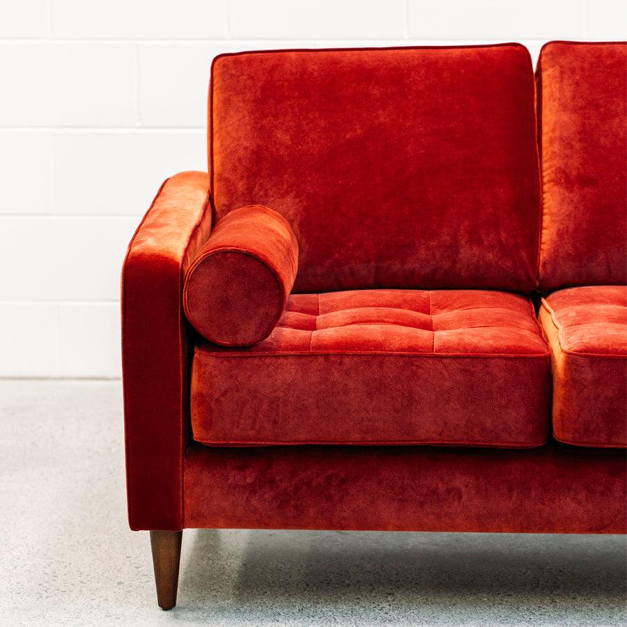 Chanel sofa in theadora rouge | Stacks Furniture | Wellington – Stacks ...