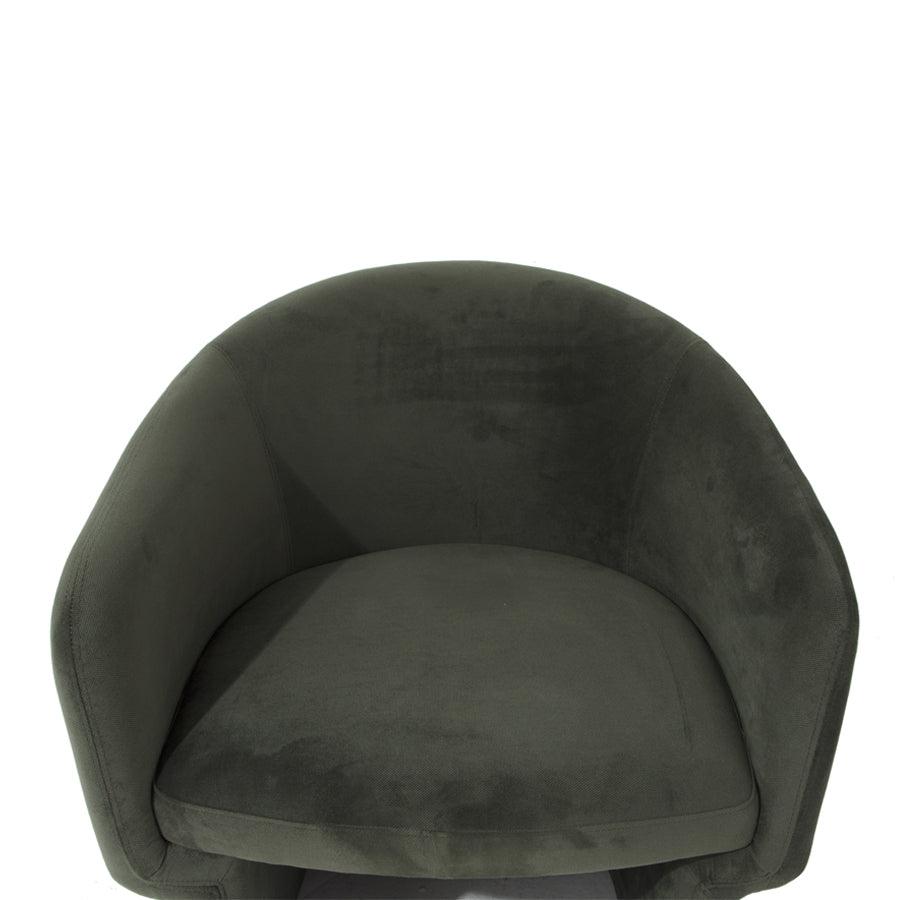 Odyssey armchair in forest green