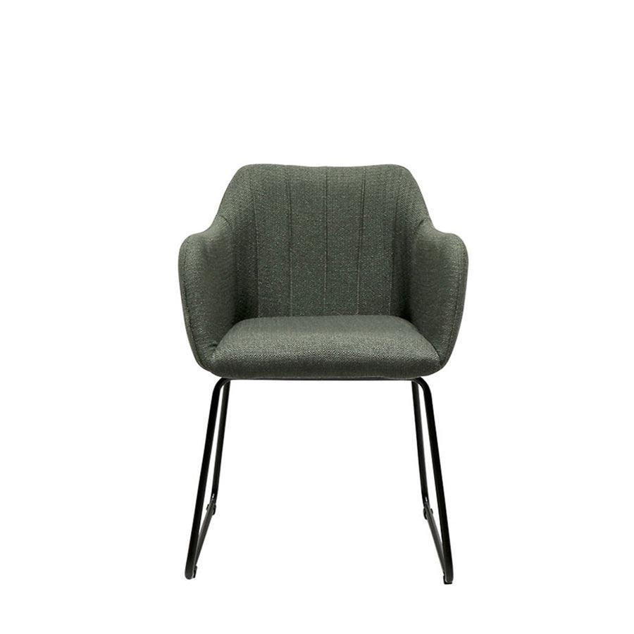 Folio fabric dining chair in green
