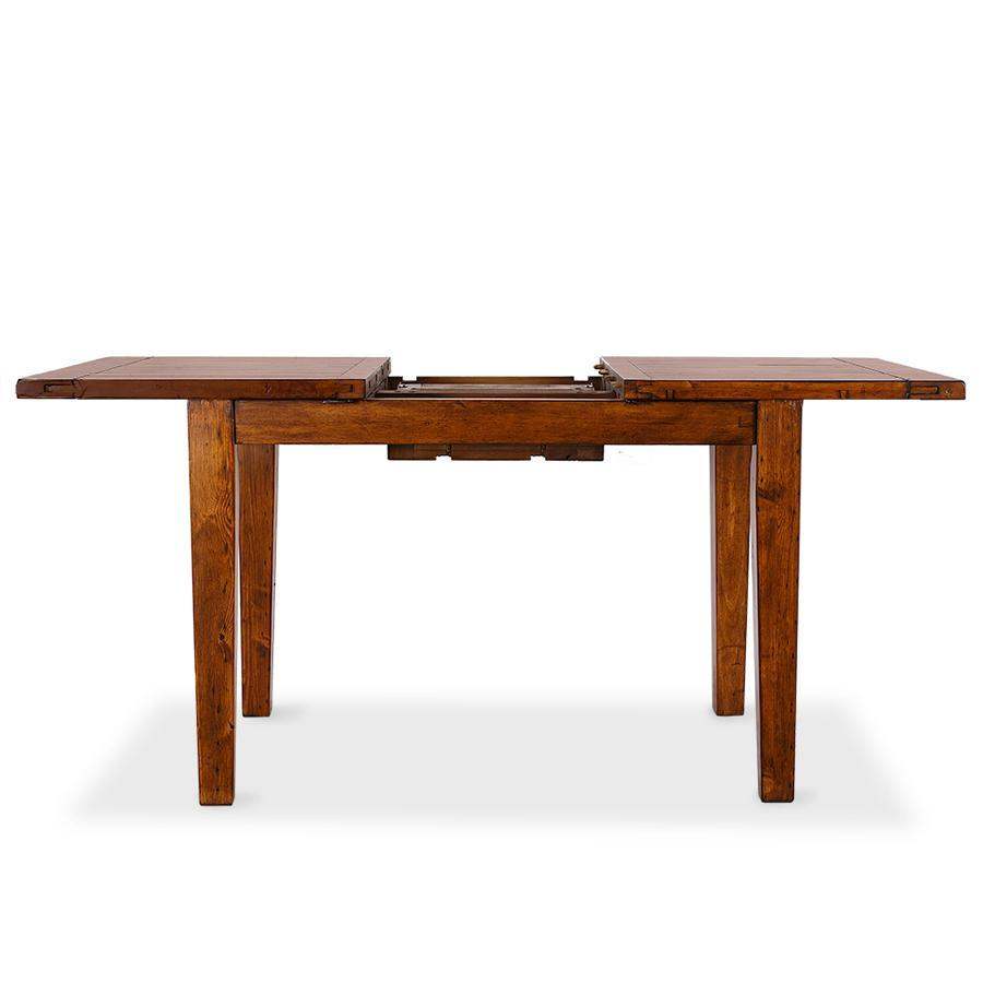 extendable dining table dark wood