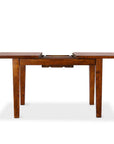 extendable dining table dark wood