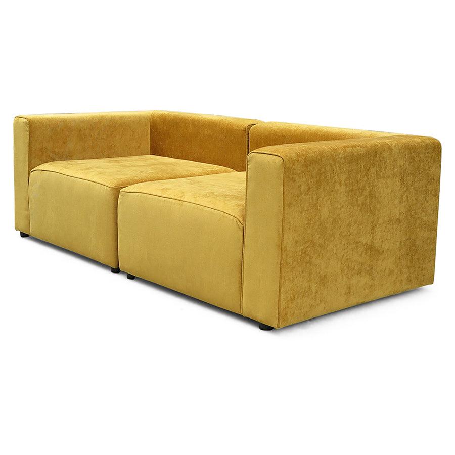 Vito 2 Piece Modular Sofa in magma dijon