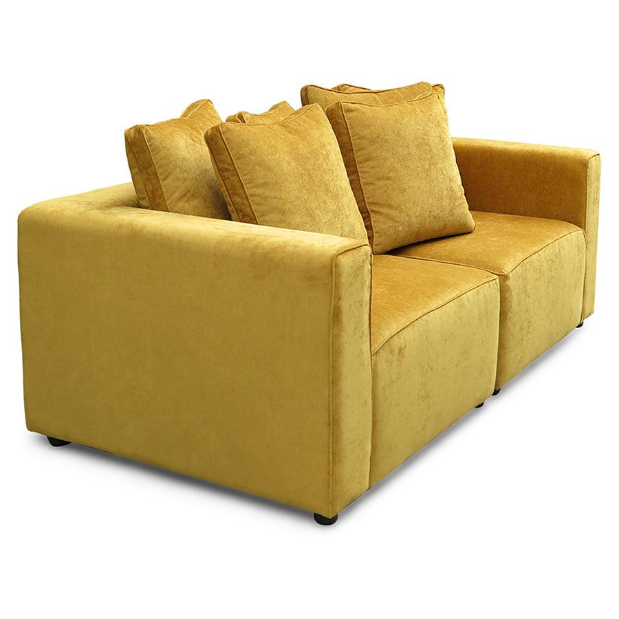 Vito 2 Piece Modular Sofa in magma dijon