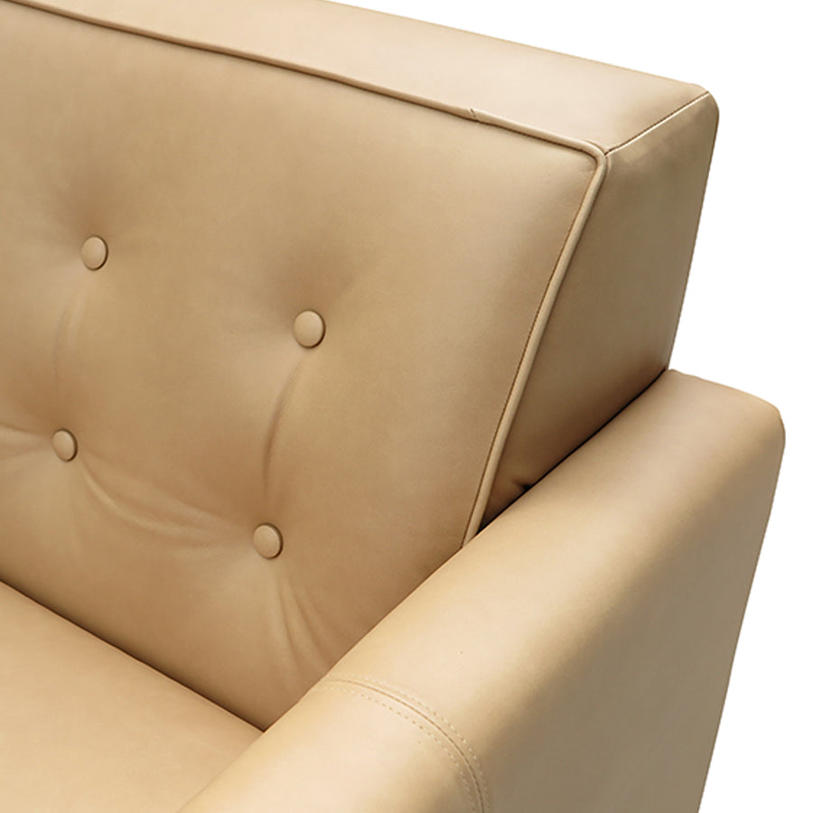 Ventura leather 2.5 Seat Sofa - Coronet Camel