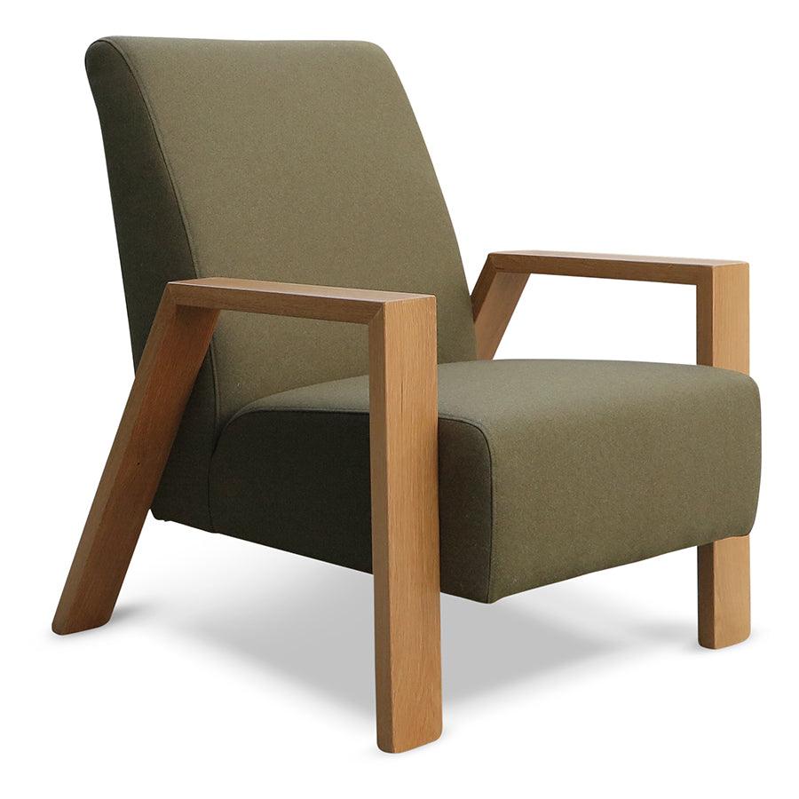 Mogambo armchair in octavius olive