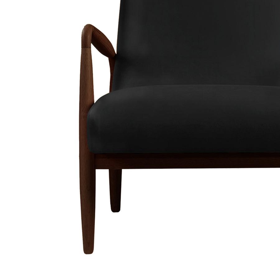 Aston leather armchair in oxford black