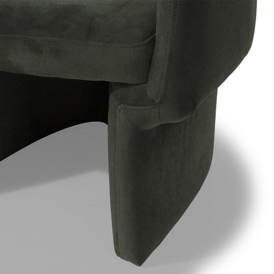 Odyssey armchair in forest green