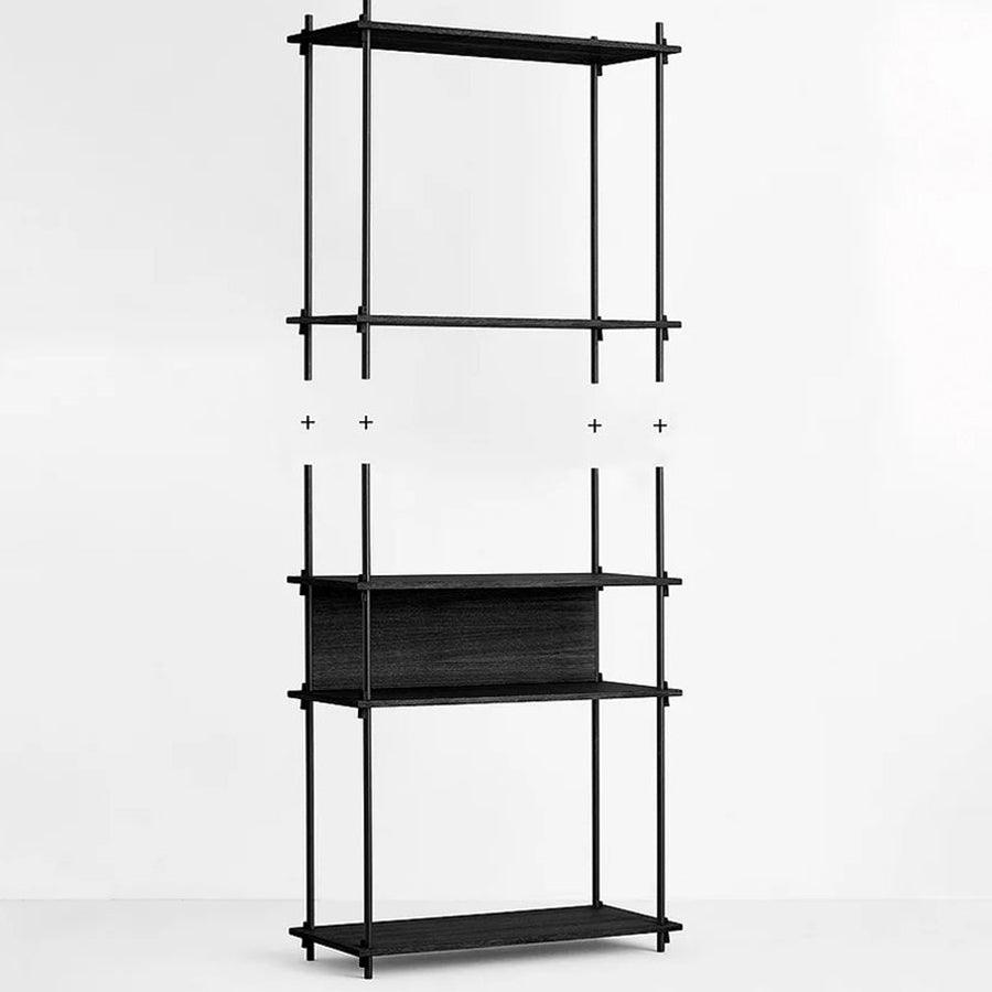 Moebe Shelving System - Leg Set Black