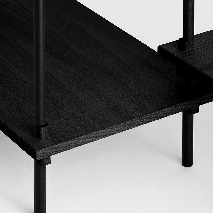 Moebe shelving tall black detail