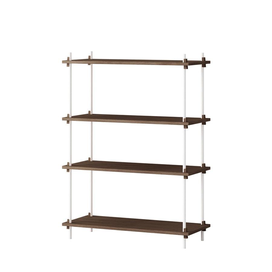 Moebe Shelving System - Medium Walnut - Stacks Furniture Store