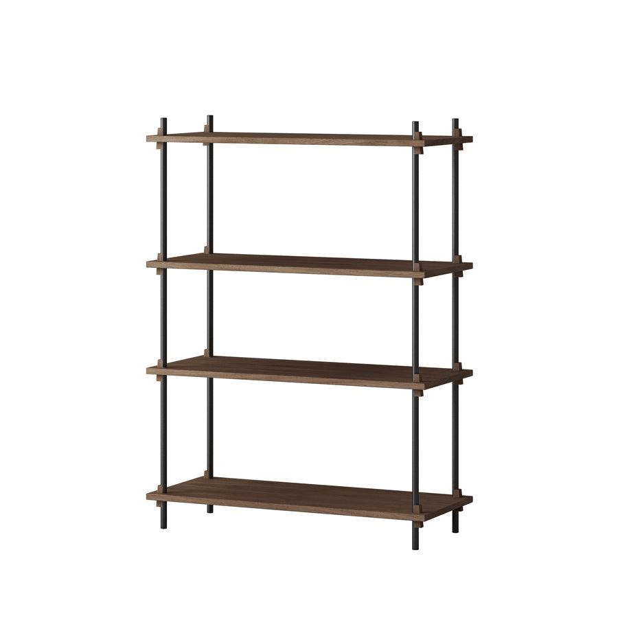 Moebe Shelving System - Medium Walnut - Stacks Furniture Store