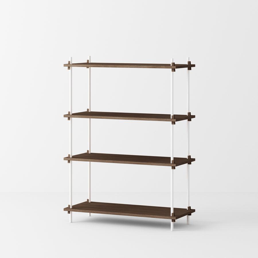 Moebe Shelving System - Medium Walnut - Stacks Furniture Store