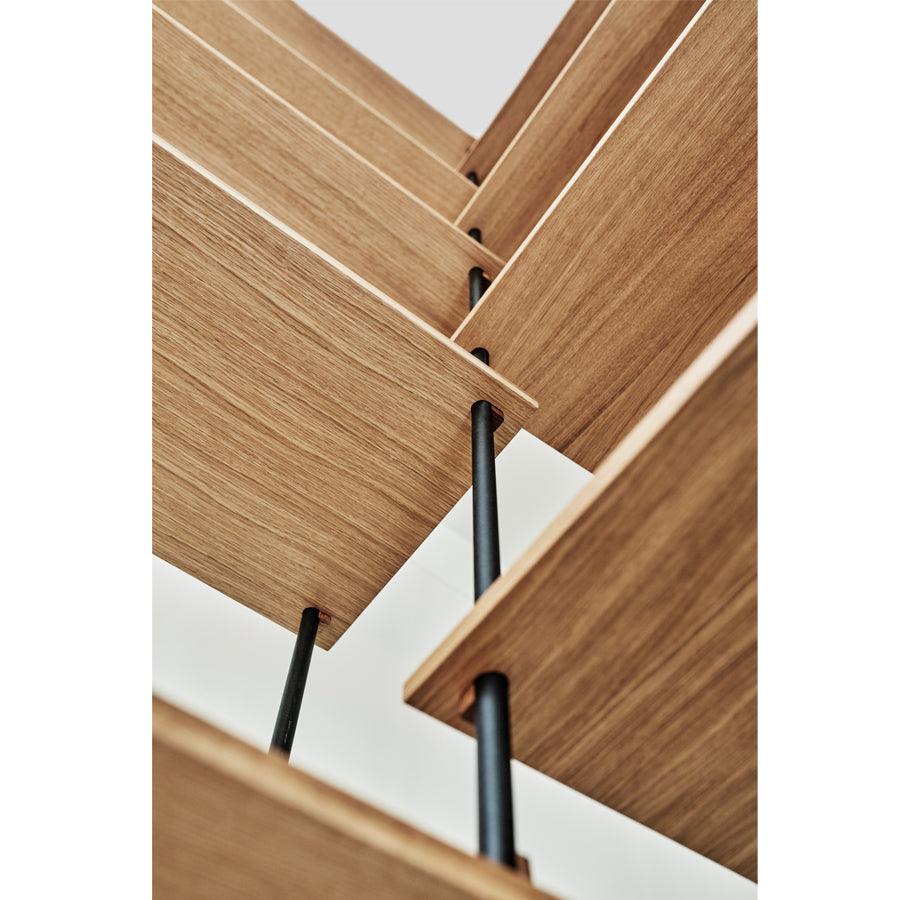 Moebe Shelving System - Low Oak