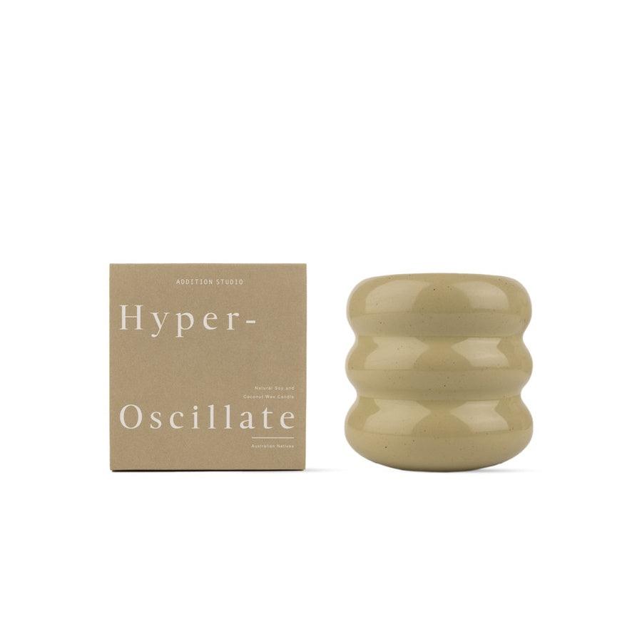 Ceramic candle in scent hyper oscillate