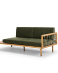 Queen daybed in forest green