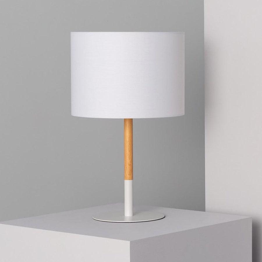Rolly table lamp in white 
