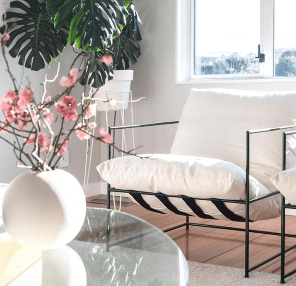 Laurel armchair in white - Stacks Furniture Store